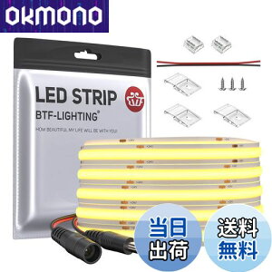 yzBTF-LIGHTING COB FCOB LEDe[vCg x tLVu 5M 480LEDs/m 2400LEDs/5m dF 3000K 8mm XgbvCg DC24V 9W/m \ ό`\ ؒf\ Q Lb`z[  