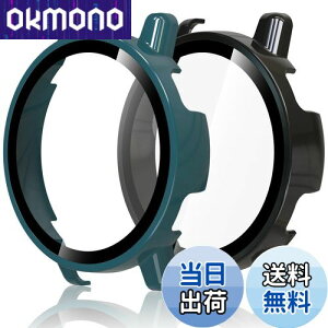 �y���������zHianjoo 2������ Garmin Vivoactive 5 �Ή� �P�[�X �ی�J�o�[+�t�B���� ��̌^ �K�[�~�� Vivoactive 5 �Ή� �J�o�[ �ی�t�B���� PC�f�ނ̃t���[�� �S�ʕی� �Ռ��z�� �����x�^�b�` [�u���b