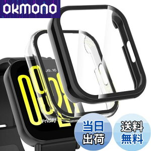 【送料無料】Hianjoo 2枚入り Xiaomi Redmi Watch 5 Active 対応 ケース 保護カバー+フィルム 一体型 Xiaomi Redmi Watch 5 Active 対応 カバー 保護フィルム PC素材のフレーム 全面保護 衝撃吸収 高感度タッチ [