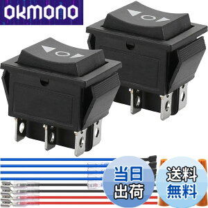 �y���������zXiatiaosann ���b�J�[�X�C�b�` 6�^�[�~�i�� 3�|�W�V����ON-OFF-ON DPDT ���[�����^���X�C�b�` 12V DC 10A/16A 250VAC/20A 125VAC �؂�ւ��X�C�b�` �ɐ����]�X�C�b�` ���[�^�[����p�A2��