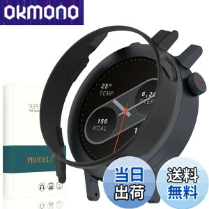 �y���������zPRODELI For CMF By Nothing Watch Pro 2 ��p �P�[�X ���t���ȒP PC�f�� �y�� �L�Y�h�~ �ϏՌ� �h�o cmf by nothing watch pro 2 �p �ی�J�o�[ �i�u���b�N�j