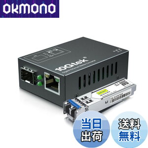 �y���������z10Gtek �M�K�r�b�g �����f�B�A�R���o�[�^�[ �������T�C�Y, �V���O�����[�h �f���A��LC�t�@�C�o�[ 1.25Gb/s 1000Base-LX SFP �t�� �Z�b�g�i1310nm 20km�j
