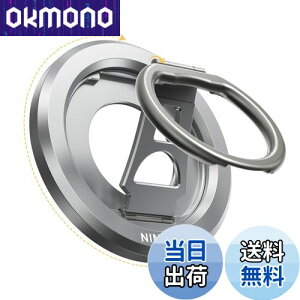 �y���������z�y2025�V���f���z NIMASO �X�}�z�����O MagSafe�Ή� �}�O�Z�[�t �����O �}�O�l�b�g�� �X�}�z�����h�~ 360�x��] �p�x�����\ ���������O�t�� iPhone16/15�V���[�Y�AAndroid�ȂǑS�@��Ή�