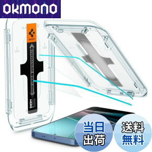 �y���������zSpigen Galaxy S25 �K���X�t�B���� Galaxy S25/24 �w��F�ؑΉ� 9H�d�x�����K���X �\��t���L�b�g�t�� �i�m�R�[�e�B���O ��U�h�~ 2���� EZ Fit �M�����N�V�[S25/24 AGL07438