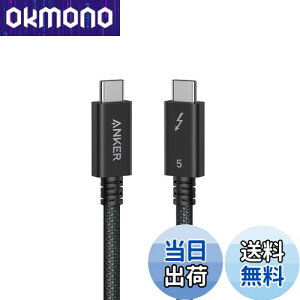 yzAnker Prime USB-C & USB-C P[u Thunderbolt 5 (240W, 80Gbps) 0.5m 240Wo 8KΉ ő80Gbps f[^] iPhone 16 / 15 MacBook Air Pro iPad Pro/Air Ή