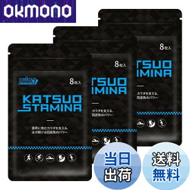 【送料無料】【3袋セット】KATSUO STAMINA カツサプ 1袋(8粒入)
