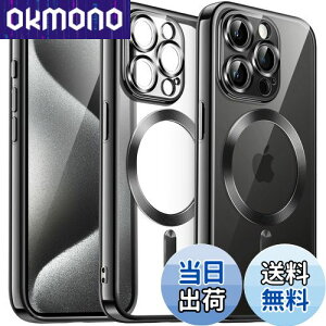 yzJETech iPhone15ProMax 6.7C`p(15 Pro Max) \tgNAP[X JYSی MagSafeCX[dΉ ϏՌ dCbLTPUJo[ (ubN)