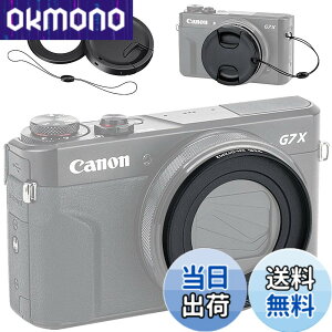 �y���������zJJC �t�B���^�[ �A�_�v�^�[ + �����Y�L���b�v �L�b�g Canon PowerShot G7X Mark III II G7XM3 G7XM2 G7X G5X G5 X Mark II�K�p