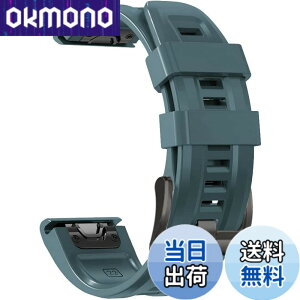 �y���������z[YOCAHU] QuickFit 22 mm �o���h �����p for GARMIN(�K�[�~��) Fenix 7 Pro Solar/Approach S70 47mm/Forerunner 965 �Ή� �X�g���b�v �V���R�� �x���g �_�炩�� �h���� �K�[�~�� �p �����o���h (Lake Blue)