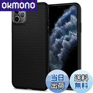 �y���������z�ySpigen�z iPhone11Pro�P�[�X �ϏՌ� �ČRMIL�K�i�擾 TPU �J�����ی� ���h�~ �Ռ��z�� Qi�[�d ���C�����X�[�d ���L�b�h�E�G�A�[ 077CS27232 (�}�b�g�E�u���b�N)