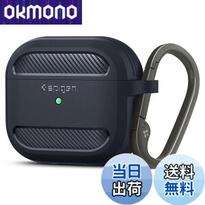 �y���������zSpigen AirPods 3 �P�[�X AirPods Pro ��3���� �J�o�[ �ϏՌ� �ČRMIL�K�i TPU ���C�����X�[�d�Ή� �J���r�i�t�� �y�� �Ռ��z�� �V���v�� ���M�b�h�E�A�[�}�[ ASD01980 (�`���R�[���E�O���[)