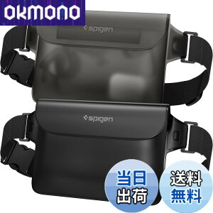 �y���������zSpigen ���S�h�� �E�G�X�g�|�[�` 2���Z�b�g ���� IPX8�F�� �C �v�[�� �� ���s �A�E�g�h�A �X�}�z���[�\ �O�d�`���b�N �x���N�� PVC ��e�� �h���o�b�O A620 AMP04531 (�u���b�N)
