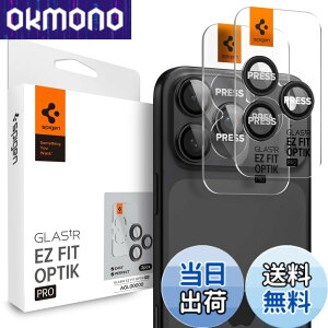 �y���������zSpigen iPhone 17 Pro / 17 Pro Max �J�����ی�t�B���� iPhone 16 Pro / 16 Pro Max �Ή� �u���b�N�F 9H�d�x�����K���X �����Y�v���e�N�^�[ 2���� AGL05205