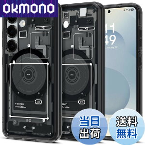 �y���������zSpigen Galaxy S25 �P�[�X Magfit�Ή� �N���A �X�g���b�v�z�[�� �ČRMIL�K�i �E���g���E�n�C�u���b�h�E�}�O�t�B�b�g ACS09003 (�[���E�����E�u���b�N)