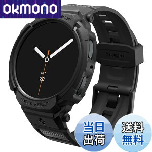 �y���������zSpigen Galaxy Watch 8 44mm ��̌^�P�[�X �X�|�[�c �o���h ��d�Œ� ���� �Ռ��z�� ���h�~ �ϏՌ� �ی�J�o�[ �X�g���b�v �M�����N�V�[�E�H�b�`�p ���M�b�h�E�A�[�}�[�E�v�� ACS10007 (�}