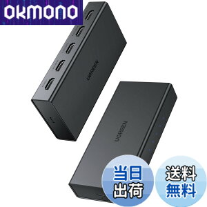 �y���������zUGREEN HDMI ���z�� 1����4�o�� 4K@60Hz HDMI �X�v���b�^�[ �����ؑ� 4��ʓ����o�� HDMI1.4 PC HDTV DVD Xbox PS5/PS4/PS3/Switch�Ή�