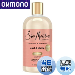 �y���������zShea Moisture Coconut and Hibiscus Curl/Shine Shampoo 384 ml by Shea Moisture �T�C�Y�F384�~�����b�g�� (x 1)