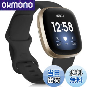 �y9��1���[9��15���܂�100�~�I�t�z�y���������z[Vanua] for Fitbit Versa3 �o���h/Fitbit Sense �o���h �����x���g �\�t�g�V���R���o���h �X�|�[�c�o���h Fitbit Versa3 �����X�g���b�v (Large, �u���b�N) �F�F