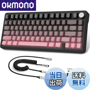 �y���������zATTACK SHARK X85���J�j�J���L�[�{�[�h�A�m�u�t��75%���C�����X�Q�[���L�[�{�[�h�APBT���v�����g�L�[�L���b�v�ABT 5.1/2.4 Ghz/USB-C�L���A�z�b�g�X���b�v�A���j�A�X�C�b�`�ARGB�ANKRO�APC