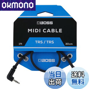 �y���������z�{�X BOSS MIDI�P�[�u�� MIDI Cable 3.5mm TRS/TRS LL �y�_�� MIDI�R���g���[�� 200�V���[�Y GT-1000CORE EV-1-WL �Ή� �T�C�Y�F30cm