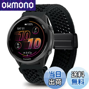 �y���������z[KeeFos] 22mm �o���h Garmin(�K�[�~��) Venu 4 45mm/Venu 3 45mm/2/Forerunner 570 47mm/265/255/Vivoactive 4/Active�Ή� �����o���h �i�C�����f�� ���C�o�b�N�� �}�O�l�b�g���o�b�N�� �ւ��x���g �҂ݕ� 