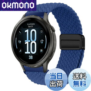 �y���������z[KeeFos] 18mm �o���h Garmin(�K�[�~��) Venu 4 41mm/Venu 3S 41mm/2S/Forerunner 265S/255S/255S Music/Vivoactive 4S 40mm/Vivomove 3S 39mm/Active S/Move 3S �Ή� �����o���h �i�C���� �ґg �ւ��x���g ���C�o�b�N���t