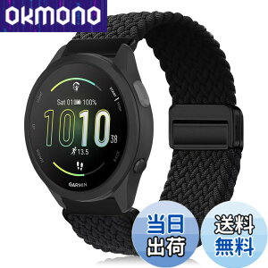�y���������z[KeeFos] 20mm �o���h Garmin(�K�[�~��) Forerunner 170/170 Music /70/Approach J1/Forerunner 570 42mm/165/245/645/Approach S50/S44/Vivoactive 6/5�Ή� �����o���h �i�C�����f�� ���C�o�b�N�� �}�O�l�b�g���o�b�N