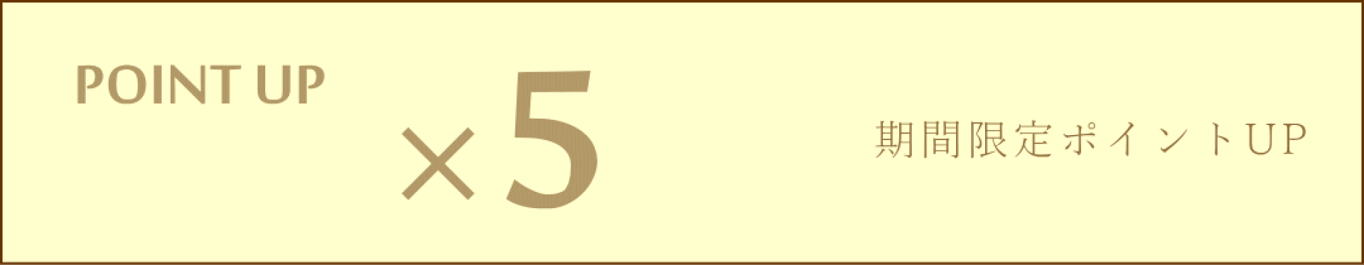 ポイント5倍