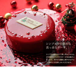 クリスマスケーキ予約2021真っ赤なザッハトルテショコラルージュ15cm（5号サイズ）（目安：4人、5人、6人分）クリスマスパーティーケーキチョコレートケーキ爽やかさっぱり酸味数量限定かわいいおしゃれ送料無料ジョリーフィス広島