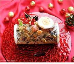 クリスマスケーキ予約2021ブッシュドノエル19cm（目安・4人、5人、6人分）クリスマスパーティーケーキブッシュ・ド・ノエル数量限定飾りキャラクターかわいいおしゃれ送料無料カトルフィユ広島