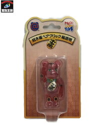 招き猫 ベアブリック 梅透明【中古】