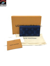 LV タイガモノグラム コインカードホルダー/M30270/ブルー/ルイウ゛ィトン/Louis Vuitton【中古】[▼]