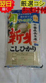 【令和5年産　新米】千葉県産　長生産　コシヒカリ☆白米5kg送料無料※北海道、沖縄は発送見合わせております。