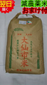 【令和6年産　新米】秋田県産　減農薬　あきたこまち玄米30kg(精米無料)送料無料※北海道、沖縄、離島は発送見合わせております。