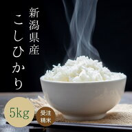 受注精米 【 新潟県産 コシヒカリ 】 ( 5kg ) 令和7年産 お米 米 送料無料 白米 こめ おこめ コメ こしひ…