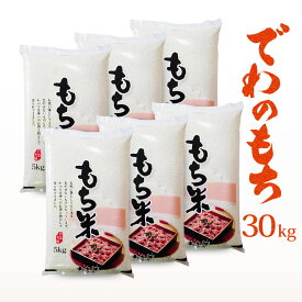 令和5年産 でわのもち 山形県産 もち米 30kg (5kg×6) 送料無料 ※一部地域は別途送料追加 糯米 もちごめ