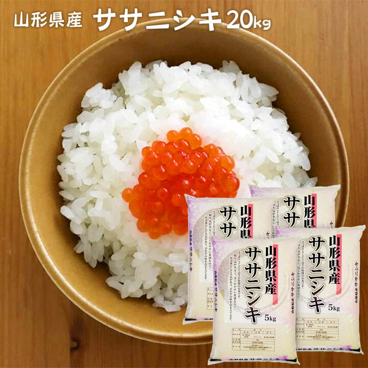 楽天市場】新米 令和6年 米 20kg 送料無料 無洗米/白米/玄米 山形県産  