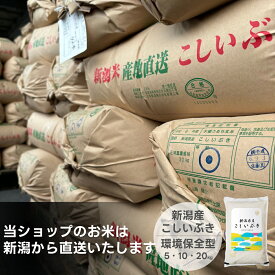 お米 新潟産こしいぶき 送料無料 新米 米杜氏 20kg 10kg 5kg 【令和7年産】 新潟米 精米 白米 産地直送 安い
