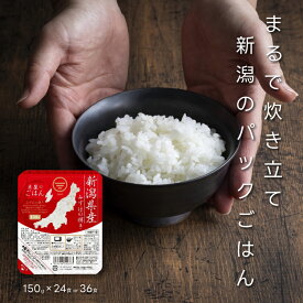 パックごはん 150g × 36食 24食 みずほの輝き 送料無料 少量 新潟産 新潟米 レトルト 備蓄 パック インスタント アウトドア 時短調理 キャンプ ソロキャン 車中泊 キャンプ飯 常備食 非常食 レンチン