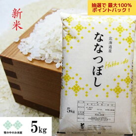 【抽選で最大100％Pバック！】新米 ななつぼし 5kg 令和7年産 2025北海道産 お米 白米 精米 送料込
