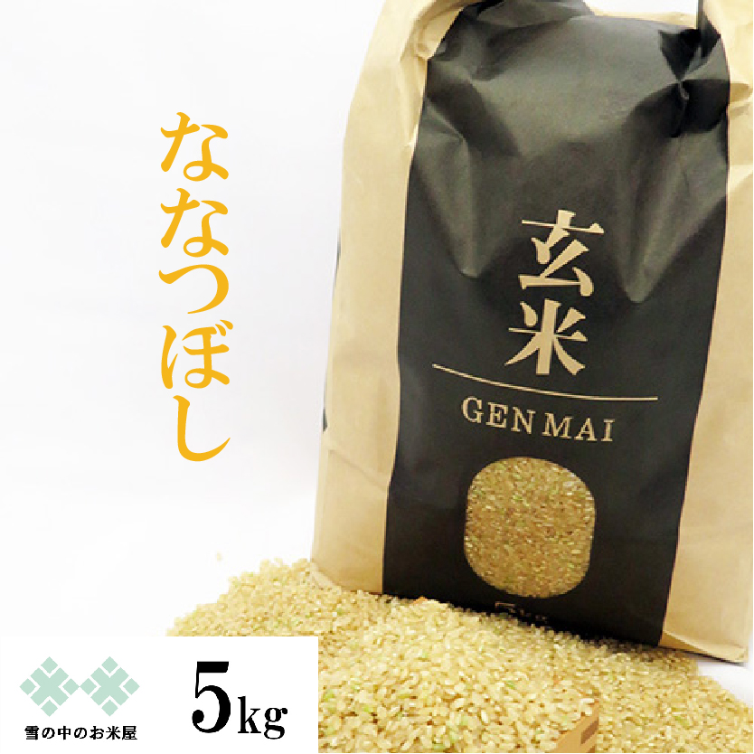 玄米 5kg ななつぼし 令和5年 北海道産 お米 - 米・雑穀