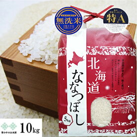 無洗米 ななつぼし 特A地区　10kg(5kg×2)　令和5年産　北海道 お米 白米 精米 送料無料（沖縄、離島を除く） 紙袋