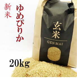 新米　玄米 20kg(5kg×4) ゆめぴりか 令和7年 北海道産 お米 送料無料（沖縄、離島を除く）