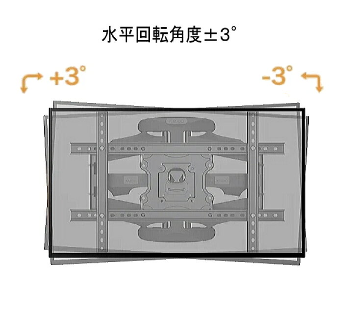 楽天市場】【3190】FUNAI フナイ 船井対応 壁掛け金具 40型43型48型49 