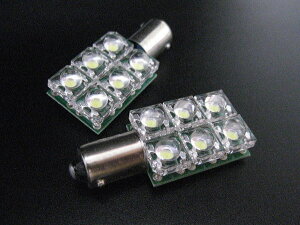 BA9s�^ 6�A Super FLUX LED ���[�������v 2�g �z���C�g
