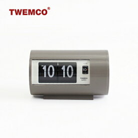 【動画あり】TWEMCO[トゥエンコ]アラームクロック AP-28 グレー[目覚まし時計 置き時計 パタパタ式 コンパクト レトロ インテリア]☆
