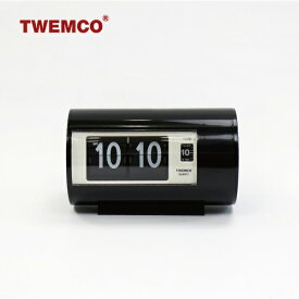 【動画あり】TWEMCO[トゥエンコ]アラームクロック AP-28 ブラック[目覚まし時計 置き時計 パタパタ式 コンパクト レトロ インテリア]☆