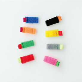 KIKKERLAND[キッカーランド]Mini Color Cable Ties[ミニカラーケーブルタイ コード収納 マジックテープ カラフル 8個セット]☆
