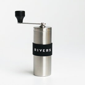 【マラソンP最大47倍】RIVERS[リバーズ]コーヒーグラインダー グリット (シルバー)[コーヒーミル 手挽き 手動 ステンレス 豆20g 2～3杯分 コンパクト 小型 持ち運び グリット コーヒーグッズ アウトドア]☆