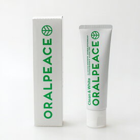 ORALPEACE[オーラルピース]Clean&White[歯磨き粉 ホワイトニング 80g 口腔ケア]☆